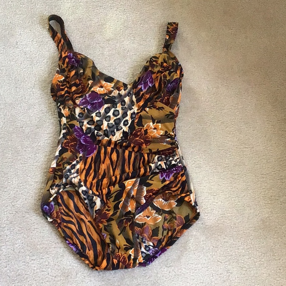 Animal Print One-Piece Swimsuit